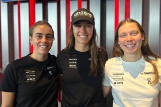De gauche à droite: Annie Farquet (néophyte chez Swiss Ski), Malorie Blanc, Lara Briguet (néophyte chez Swiss Ski)